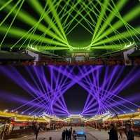 Projecteur de scène mobile étanche 400W Sky Sharpy Beam DMX IP65 CMY CTO pour DJ, idéal pour les fêtes en extérieur, discothèques, mariages, concerts et spectacles en direct