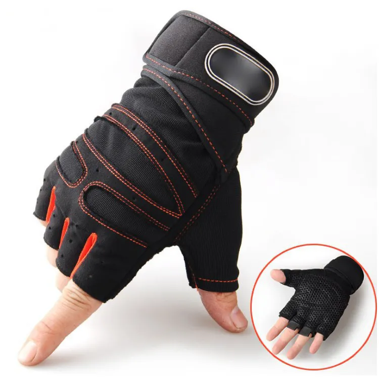 Half Finger Sports breathable gloves Gym Fitness Training Workout Weight Lifting Gloves adults