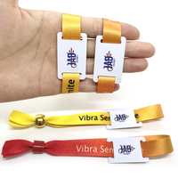 Bracelet en tissu pour événement, haute qualité, NFC FM1108 Ntag 213 Ntag 215 Ntag216, avec fermeture à bouton-pression tissé