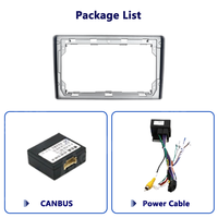 Lecteur multimédia automobile Meihua Auto Electronics, autoradio, cadre vidéo pour Peugeot 307 2007-2013, câble RCA, accessoire intérieur de voiture