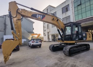 Excavadora de cadenas usada Caterpillar 320D 320C de 20 toneladas con bomba PLC y rodamientos en venta - Product Image 5