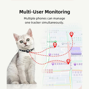 Traceur <span class=keywords><strong>GPS</strong></span> intelligent pour animaux de compagnie avec surveillance de la santé, suivi d'activité, application multi-utilisateurs en temps réel, alerte géofence, collier étanche - Product Image 4
