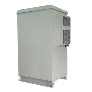 Customized IP55 weatherproof outdoor telecom equipment cabinet with air conditioner