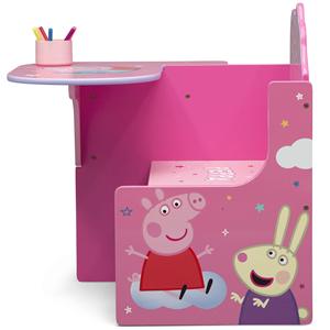 Silla de escritorio moderna de metal con diseño de <span class=keywords><strong>Peppa</strong></span> Pig para niños, con contenedor de almacenamiento para Artes <span class=keywords><strong>y</strong></span> manualidades, tiempo de merienda, tareas escolares en casa <span class=keywords><strong>y</strong></span> más - Product Image 5