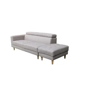 Modern designs new product golden supplier luxury solid wood sofa grey sofa