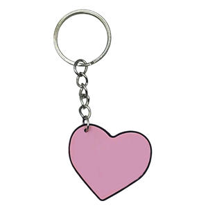 Porte-clés créatif et mignon pour couple, cœur rose en PVC imprimé UV, Saint-Valentin, mariage, petit cadeau, porte-clés, pendentif en stock - Product Image 6