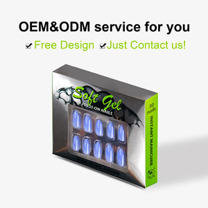 Nailway reutilizable 30 piezas azul océano brillante <span class=keywords><strong>Color</strong></span> sólido <span class=keywords><strong>palo</strong></span> Artificial en <span class=keywords><strong>uñas</strong></span> almendra Prensa en <span class=keywords><strong>uñas</strong></span> - Product Image 5