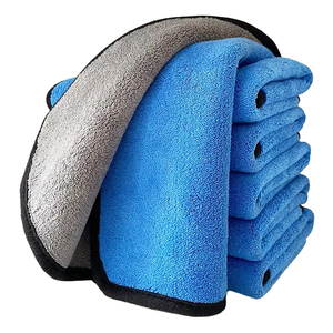 Panno in microfibra spesso 800GSM in pile corallo, super assorbente per la pulizia del bancone bar, lavaggio auto, cucina e asciugatura veicoli - Product Image 2