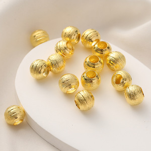 <span class=keywords><strong>Perles</strong></span> en cuivre creuses sablées, accessoires de bijouterie, chapelet en laiton sculpté, <span class=keywords><strong>où</strong></span> <span class=keywords><strong>acheter</strong></span>, boutique de fabrication de <span class=keywords><strong>perles</strong></span>, <span class=keywords><strong>perles</strong></span> charmantes en vrac - Product Image 4
