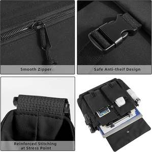 महिला पुरुषों के लिए कस्टम फैशन यात्रा दूत बैग वाटरप्रूफ पॉलिएस्टर क्रॉसबॉडी हैंडबैग समायोज्य स्ट्रैप हल्के लैपटॉप - Product Image 4