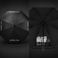 Paraguas de Golf al por Mayor con Logotipo Personalizado, con Bolsillo de Malla Interior para Guardar Objetos, Ideal para Eventos al Aire Libre y Campos de Golf