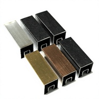 Klip Kaca Tangga Pegangan Tangan Baja Tahan Karat 304 316 Railing Balkon Dekoratif Trim U-Channel Tabung Cekung