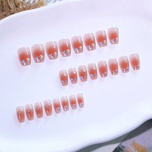 Offre Spéciale – Nouveaux Ongles Artificiels en ABS Longue Durée, Mignons Motifs Dessin Animé, Courts, Forme Ballerine/Cercueil, Couverture Complète, à Coller pour Filles - Product Image 3