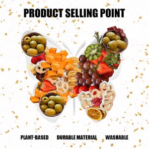 Contenedor de Alimentos Lavable para el Día de la Madre o Cumpleaños, Bandeja de Plástico Rellenable con Forma de Mariposa - Product Image 4