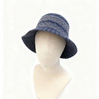 Vente directe d'usine Chapeau de pêcheur décontracté en laine mélangée à motif Fair Isle Chapeau façonnant pour l'hiver