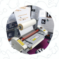 Vente chaude A3 A4 plastifieuse manuelle Double face vitesse réglable laminage à chaud et à froid prix compétitif Machine