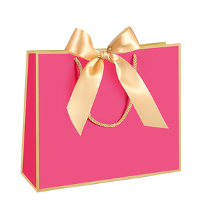 High-grade Matte Surface Red Gift Tote Bag Customized Printing Logo Supported Festival Customer Gift Packing Handle Bag - Product Image 4