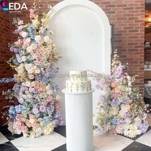อุปกรณ์ตกแต่งงานแต่งงาน LEDA ของตกแต่งงานอีเว้นท์ ฉากหลังแขวนสีขาวเรียบหรู - Product Image 3