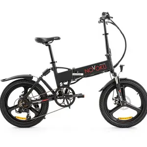 Vélo électrique pliable intelligent avec pneus larges de 20 pouces, bicyclette à moteur pas cher, nouveau design,