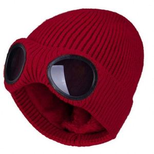Bonnet unisexe double usage en tricot épais, brodé à la main, pour l'hiver, avec motif de lunettes, idéal pour les activités de plein air, le ski et les voyages. - Product Image 3