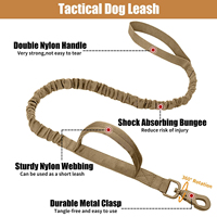 Ensemble collier et laisse tactique personnalisé SinSky, laisse de chien en nylon durable, réglable, résistante, pour la marche et l'entraînement