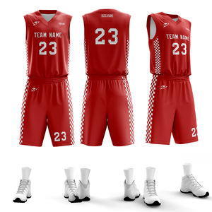 All'ingrosso da uomo a buon mercato di alta qualità squadra di basket uniforme Kit personalizzato di moda sublimazione Design bianco basket maglie - Product Image 5