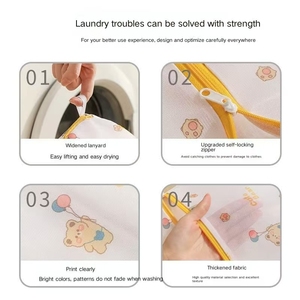 Sac à linge Butter Bear en maille fine anti-déformation, sac spécial en maille pour machine à laver, sac de protection pour soutien-gorge, vente en gros - Product Image 3