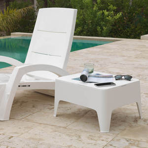 Tavolino Laterale Alaska in Plastica Sostenibile, Pratico ed Ecologico, Piccolo Tavolo da Esterno - Product Image 6