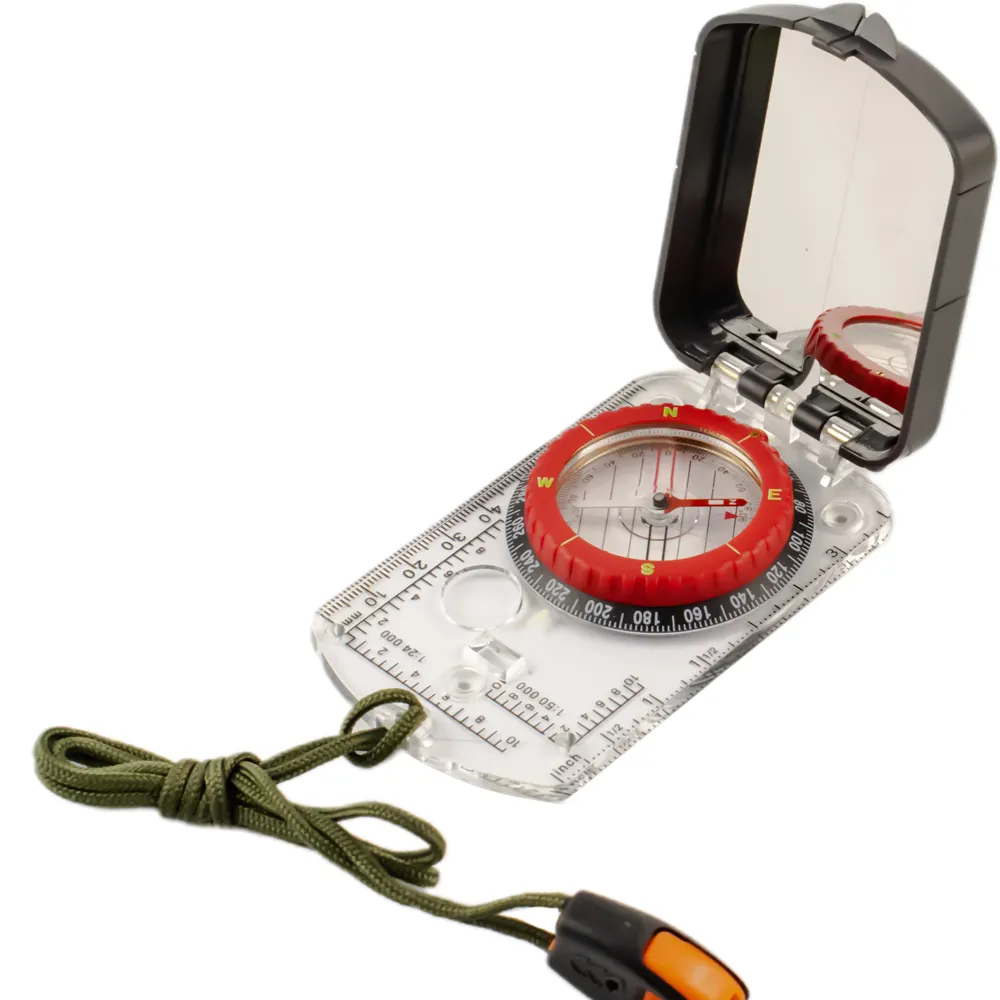 Multifunction Compass Waterproof And Shockproof Sighting Camping And Hiking Compass Metal
