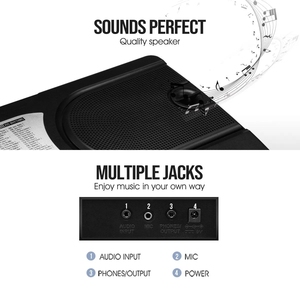 HUASHENG-<span class=keywords><strong>Teclado</strong></span> electrónico de 61 teclas con 24 canciones de demostración, soporte de música melódico con pantalla LED - Product Image 6