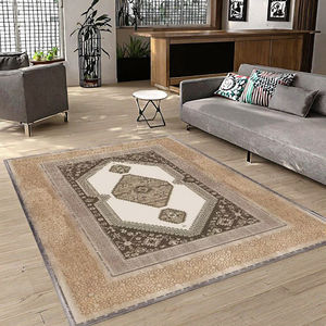Tapis d'intérieur en velours cristal 3D géométrique moderne de luxe en gros avec dos antidérapant lavable à poils courts pour salon - Product Image 3