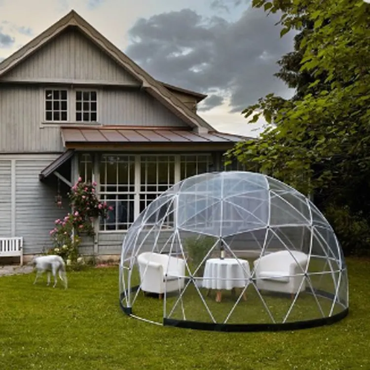 Klare Kuppel zelte Glamping geodätische Kuppel Haus Tente Safari Pop-up-Blase Zelt PVC-Waren für Camping anhänger