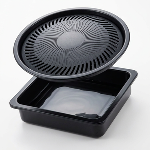 28cm Korean Round BBQ Grill <b>Pan</b> Non-Stick Portable Plate Iwatani Style Outdoor Camping Barbecue Plate for Cassette Stove - Product Image 4