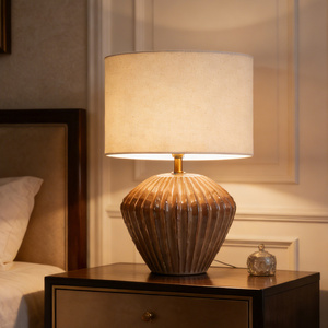 Lampe de table contemporain moderne en céramique grise, 1 pièce, lampe de chevet, pour bureau, hôtel, plage, <span class=keywords><strong>maison</strong></span> - Product Image 6