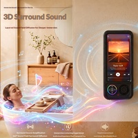 Nouvelle Housse Étanche pour Téléphone avec Haut-Parleur pour Salle de Bain, Support Étanche pour Téléphone avec Écran Tactile pour Suivi de Contenus en Douche