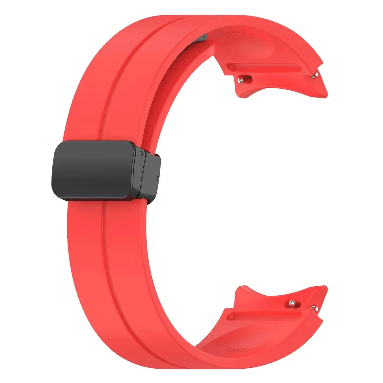 For 22 mm magnetic suction folding buckle folding clasp 20 mm silicone strap for samsung Watch5 folding buckle strap, http://det