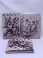 Cahier de croquis en spirale épaisse A5/A4 Cahier d'artiste 180 pages Design plat Type de produit haut de gamme pour artistes