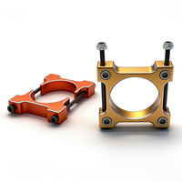 Services d'usinage durables CNC : Base de montage métallique pour pince de tube de 30 mm, pour bras de châssis multi-axes de drone agricole de pulvérisation UAV