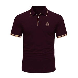 Custom Designer Luxury Polo Shirt 3D Embroidery 100% Cotton High Quality Screen Printing Knitted Golf Shirt for Men OEM Service