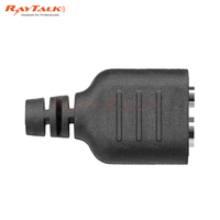 Adaptor Jack Walkie talkie 2-Pin Radio dua arah, bahan plastik, adaptor Walkie-talkie wanita