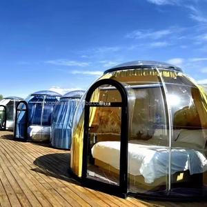 Maison préfabriquée en PC avec dôme Maison à bulles extérieure avec <span class=keywords><strong>salle</strong></span> <span class=keywords><strong>de</strong></span> <span class=keywords><strong>bain</strong></span> Tente <span class=keywords><strong>de</strong></span> lit pleine grandeur Vente <span class=keywords><strong>de</strong></span> tente à baldaquin <span class=keywords><strong>de</strong></span> complexe <span class=keywords><strong>de</strong></span> luxe bon marché - Product Image 1