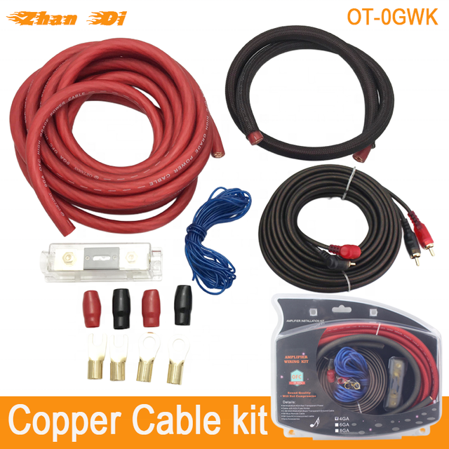 Professional Car Amplifier Installation Wiring Kit 0GA Car Subwoofer RCA Audio Cable