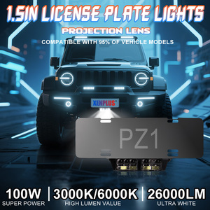 Xenplus PZ1 Venta al por mayor 100W LED Matrícula Luz Foco Licencia 3 Modos con Flash Control remoto Auto Luces 3000K 6000K - Product Image 2