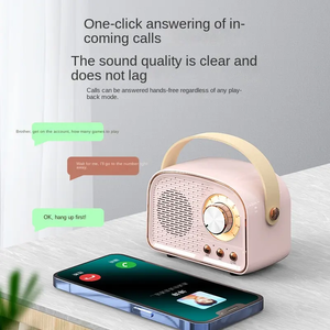 Mini retro cổ điển Bass màu xanh răng Loa di động không dây TGS loa với <span class=keywords><strong>TF</strong></span> âm nhạc Máy nghe nhạc - Product Image 2
