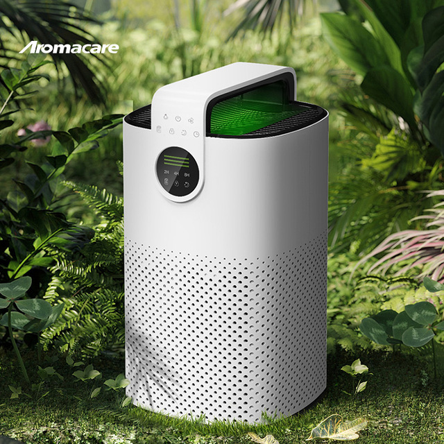 Aromacare Multi Function Portable Uv Hepa Oem Logo Purify Room Home Small Desktop White Air Purifier With Led