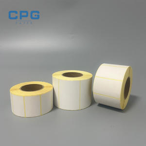 Factory Pallet Bulk High Quality Frozen Adhesive 3"X5" Thermal Labels <b>Paper</b> Top Coated Thermal Barcode Label Sticker Rolls - Product Image 1