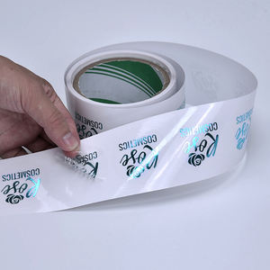 Stampa adesivo oro rotondo grazie rotolo di lamina d'oro trasparente Logo impermeabile personalizzato etichetta di imballaggio adesivi olografici (vecchio) - Product Image 4