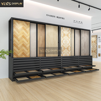 Haute qualité nouveau personnalisé granit pierre plancher en bois tirer pousser présentoir support combinaison armoire pour salle d'exposition