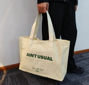 Bolso ecológico para mujer, bolso de compras de fin de semana de gran tamaño mediano, cremallera, cierre de hombro, correas, asas, logotipo personalizado, lona negra - Product Image 4