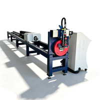 Machine de découpe laser à fibre CNC simple 1000W 3000W avec refroidissement par eau pour tubes métalliques/laiton ronds/carrés |   Alimentation automatique